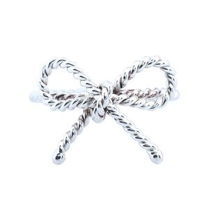 Tiffany & Co. Sterling Silver Twist Bow Ring, 6